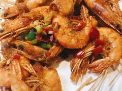 椒盐大虾-大眼锅贴水饺(河东店)