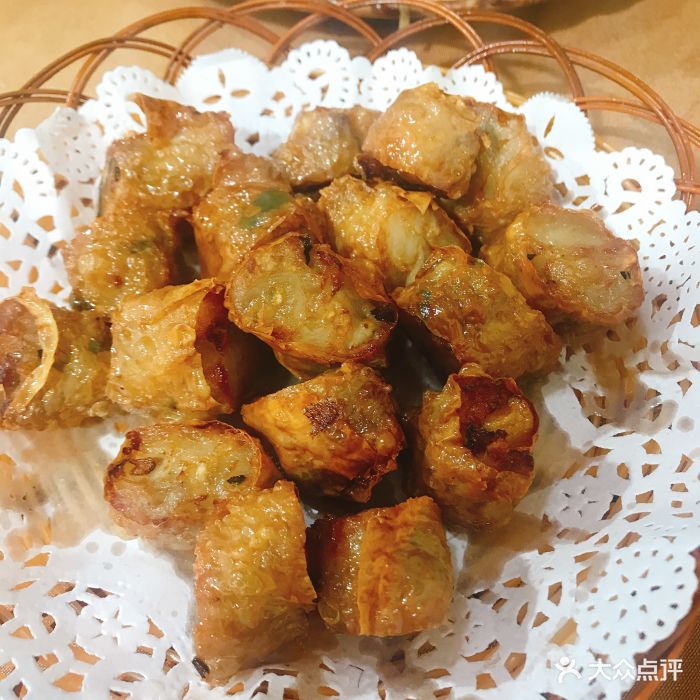 潮福餐馆炸果肉图片