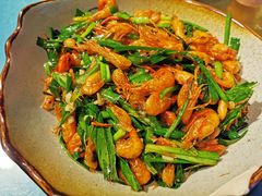 韭菜炒河虾-古道村落(温汤店)