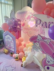 -11 Baby百日宴生日气球创意布置