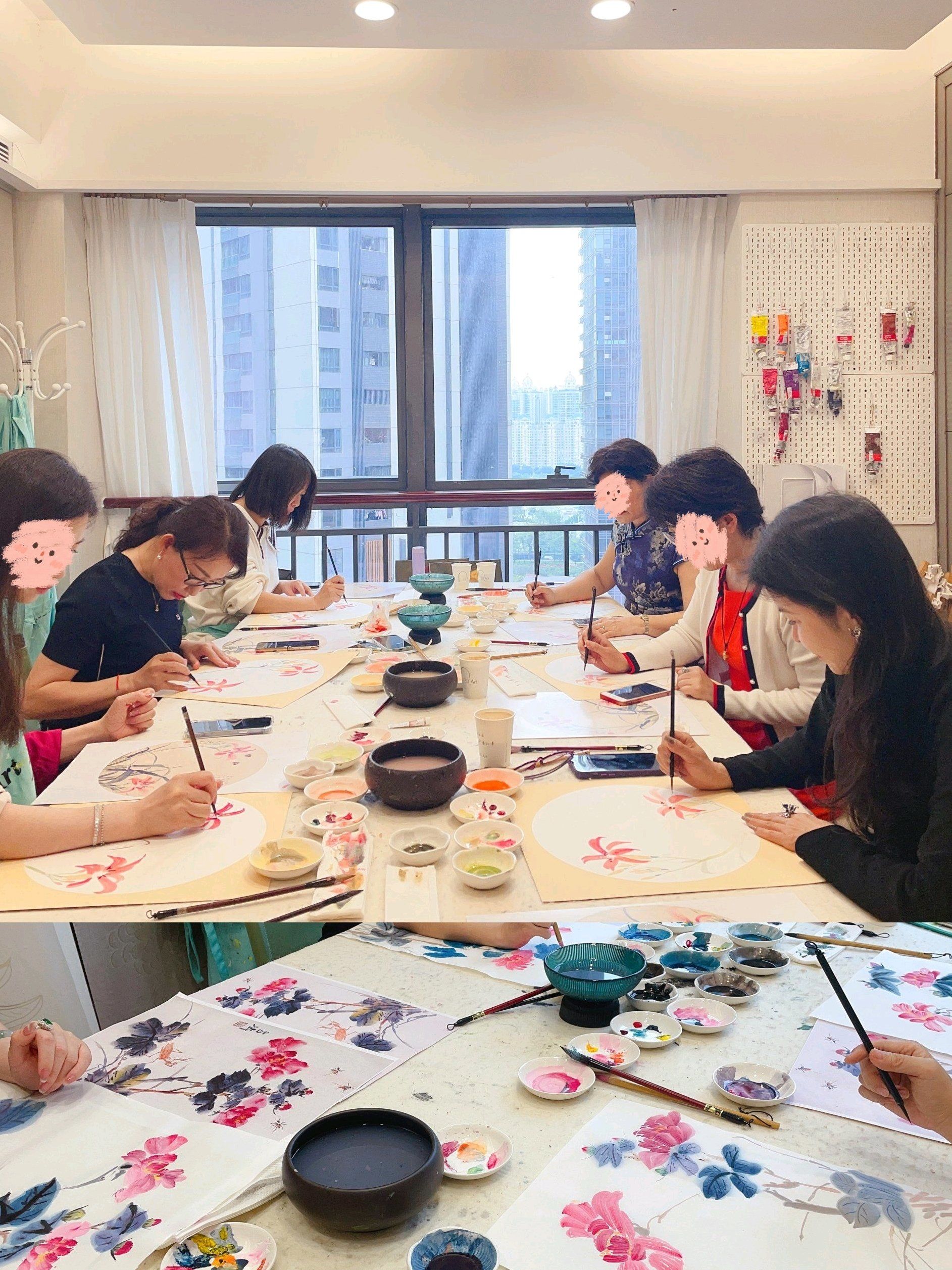 在广州 这样的国画课堂谁会不爱!
