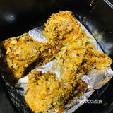 今日晚餐  烤鸡翅：空气炸锅版～ 鸡翅腌制了一个多小