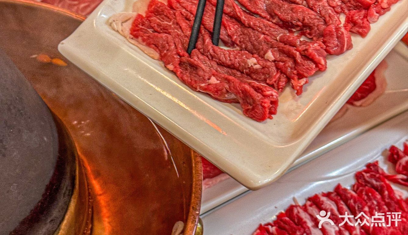 在金桥，吃到了地道的老北京铜锅涮肉