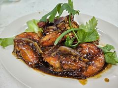 黑椒虾球-明辉田鸡粥