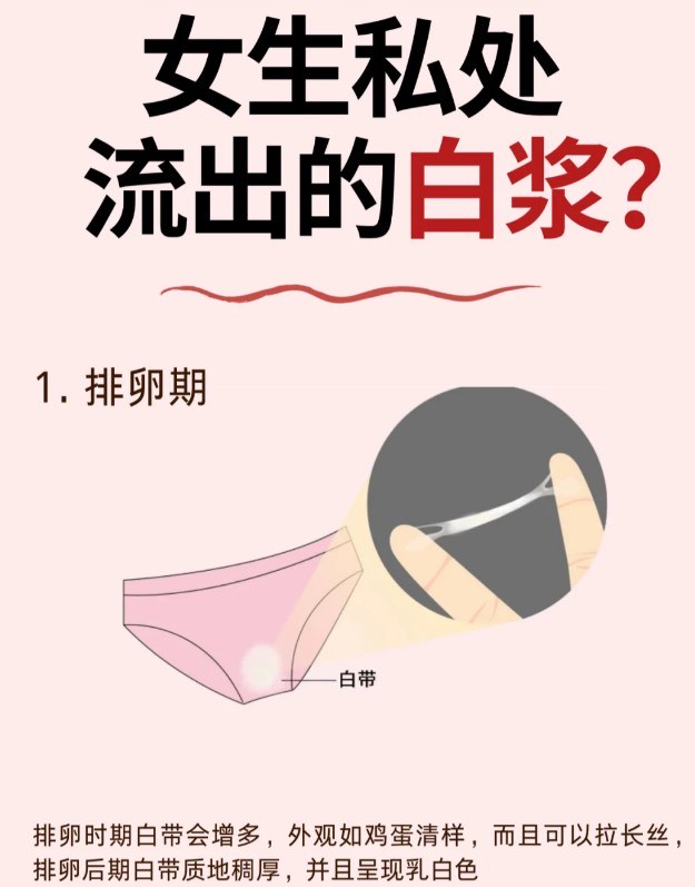 女生流白带意味着什么图片