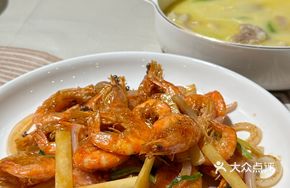 Three-Cucumber Stir-Fried Shrimp