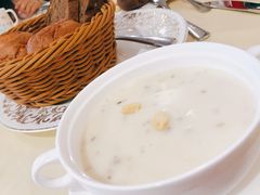 奶油鲜蘑菇汤-新侨三宝乐西餐厅(崇文门店)