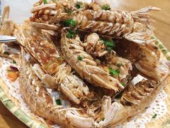 椒盐游水濑尿虾-蚝得喜海鲜(东城店)
