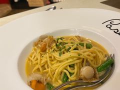 新鲜扇贝芦笋意大利直身细面-BONAZZA 意大利餐厅
