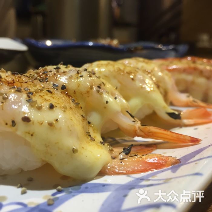 鲜生水产芝士玻璃虾寿司图片-北京日本料理-大众点评网