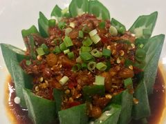 野生菌蒸秋葵-文杏酒楼(一品天下店)