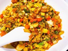 酸菜焖油渣-辣得叫湘菜(四明店)