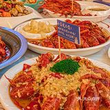 🆘肥肠烤鱼配小龙虾巨无霸油条PLUS版烤鱼盘你绝对没吃过