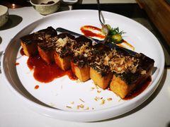 鲜虾鲍汁蔬菜豆腐-京味斋·北京烤鸭(华威桥北工大店)