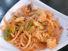 海鲜炒乌冬面-喔爸韩国料理(环球银泰城店)