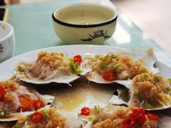 蒜蓉粉丝蒸扇贝-常家活海鲜小吃(仅一家无分店)