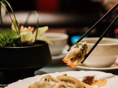 韭菜富贵虾锅贴-杭州西子湖四季酒店·金沙厅