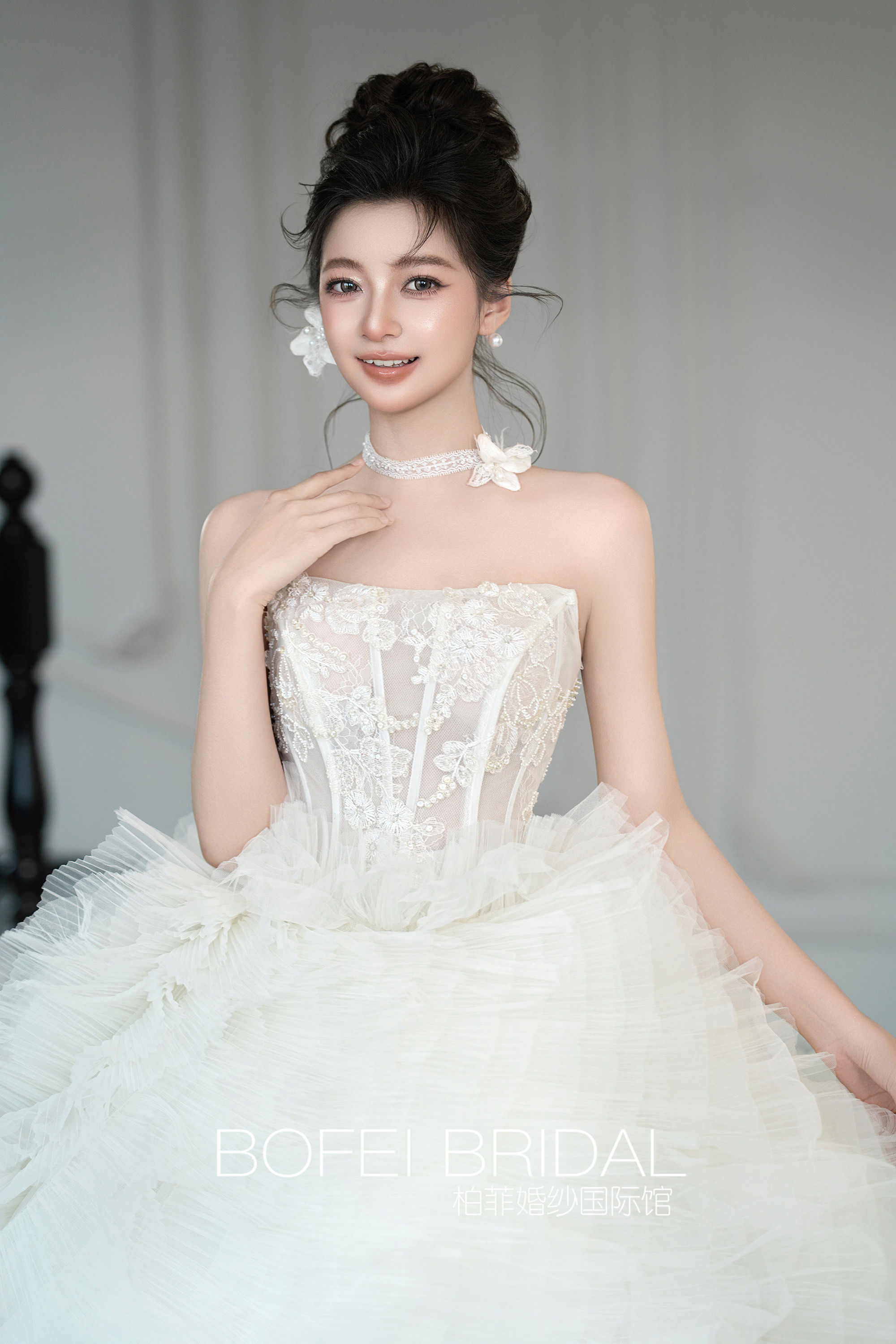 超适合扁头新娘的韩系高盘发🤍