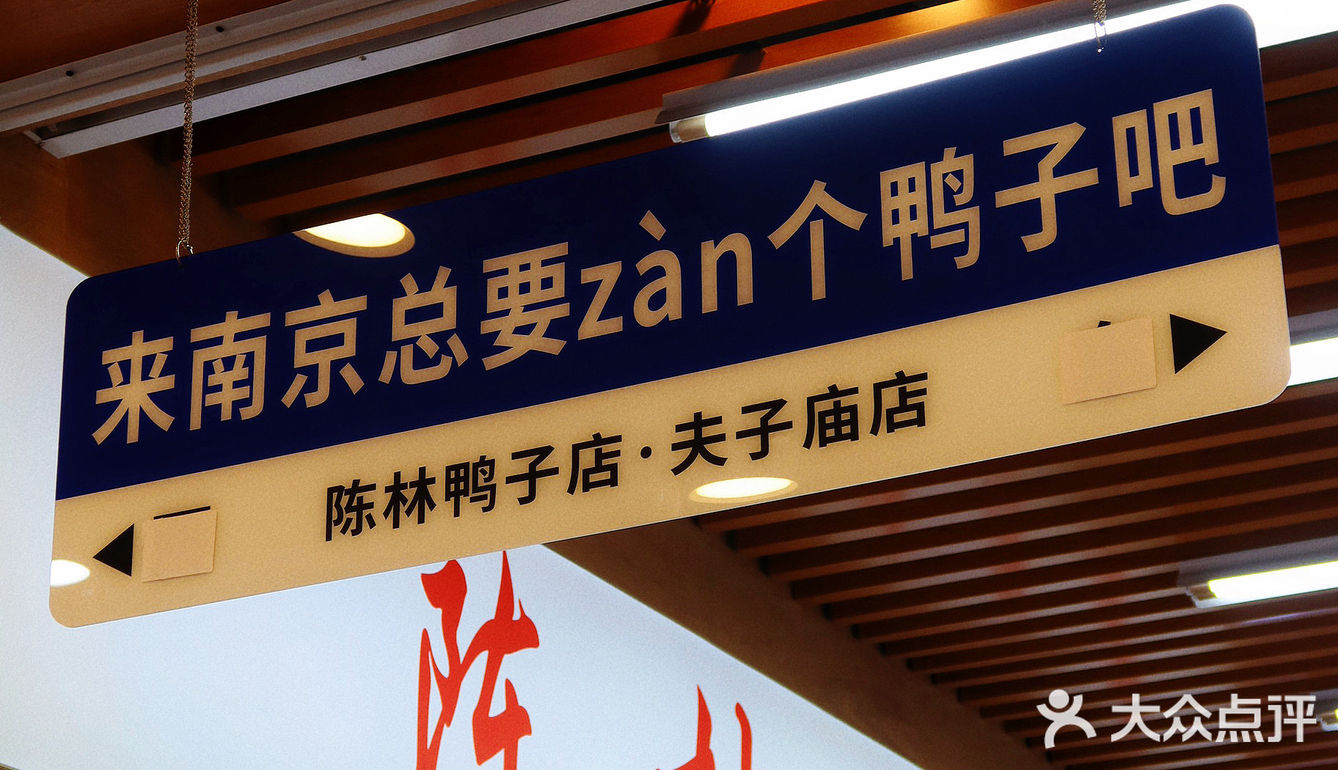 这不是我们从小吃的陈林鸭子吗？开进夫子庙啦！