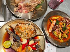 -草家酱蟹炭火烤肉店(珲春南路一店)