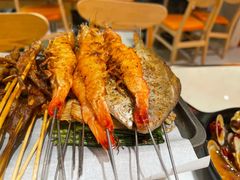 烤鲳鳊鱼-宝记烧烤·碳锅羊肉·羊蝎子火锅·夜食社(文体路创始店)