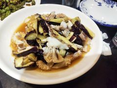茄子拌八带-晚归月亮湾私家菜(临邑路店)