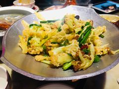 干锅丽水香菇花菜-探花·意境江南菜·唐伯虎文化体验店·松鼠桂鱼(观前店)