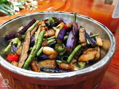 大盆茄子豆角-喜盈门特色烤鸭(胜利店)