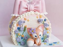 -咖咖熊蛋糕定制·英国蓝风车动物性淡奶油