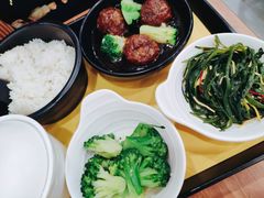 肉饼蒸蛋饭-老娘舅(西湖文化广场店)