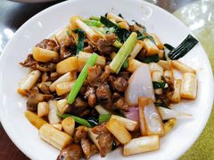 藕尖炒鸡杂-同心泥烩鸡