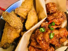 炸鸡翅一半一半-富乐满韩国正宗炸鸡韩国料理(虹泉路店)