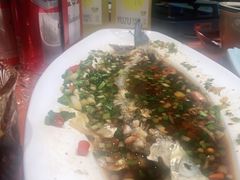 葱油大白花-陈先进鱼馆·地道农家菜(湖墅南路店)