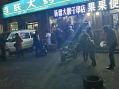 -劳动公园新疆人烤腰子