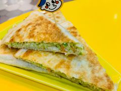 鲜蔬草鸡蛋菜煎饼-嗨皮儿·现蒸面皮(抄纸巷店)