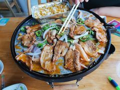 五花肉烤制过程中-么肆烤肉(蓝山名邸店)