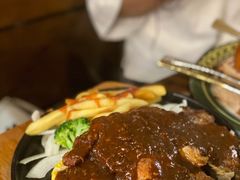 黑椒牛扒双蛋饭-肥韬茶餐厅(南山mini店)