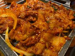 铁板章鱼五花肉-春熙台韩国料理·章鱼肥牛(西丽店)