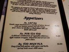 菜单-Sala Thai Restaurant