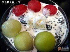 黑珍珠意大利涼粉(花奶)-发记甜品(豉油街店)