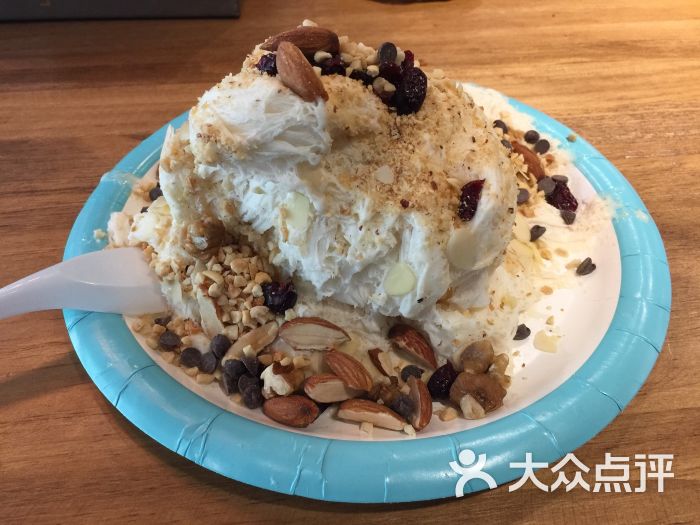 花生口味的绵绵冰非常好吃