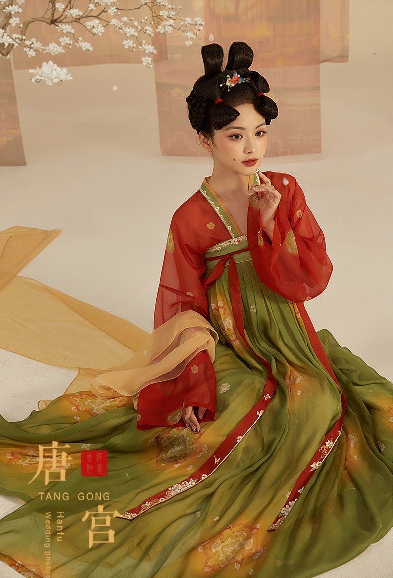 梦回大唐,唐宫夜宴图写真#汉服妆造