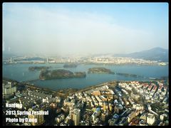 俯瞰玄武湖-紫峰大厦