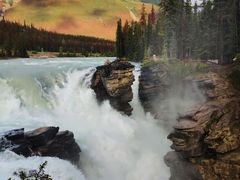 -阿萨巴斯卡瀑布观景点