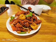 椒香虾仁爆鸡球-陈傻子餐厅(世纪都会店)