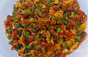 Leek Dried Shrimp Egg Stir-fry