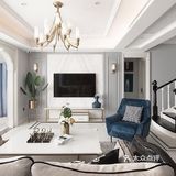 柔和色调的冰川灰色作为墙面的背景，没有那么冷峻的感觉