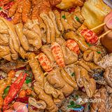 🆘肥肠烤鱼配小龙虾巨无霸油条PLUS版烤鱼盘你绝对没吃过