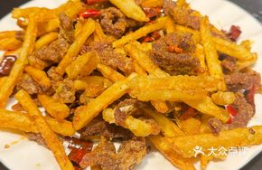 Dry-Fried Beef and Potato Strips