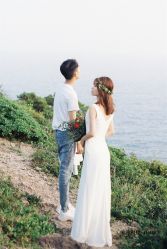 海边绿景客片-巴黎婚纱摄影工作室